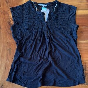 Daniel Rainn Black Lace Blouse